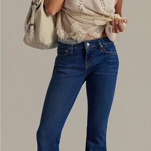 Free People BUNDLE Dark BlueJeans w flare 29 Blouse M Tee M We the free